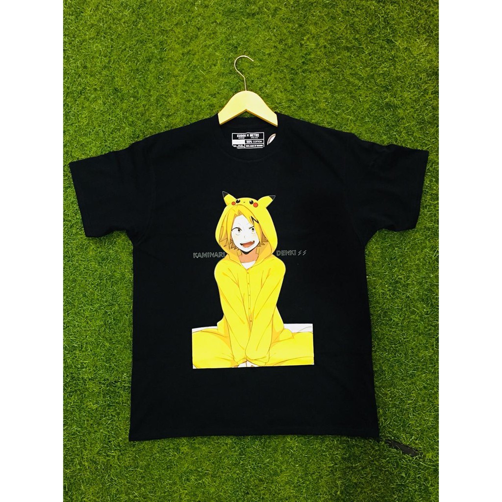 Tshirt Kaminari Denki Stun Gun Hero My hero academia! Boku No Hero Anime Manga Premium