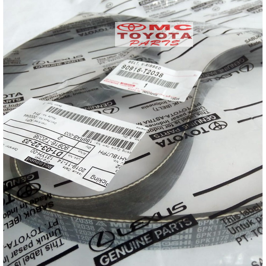 Tali Kipas (Fan/Van/V Belt) Sienta 90916-T2038