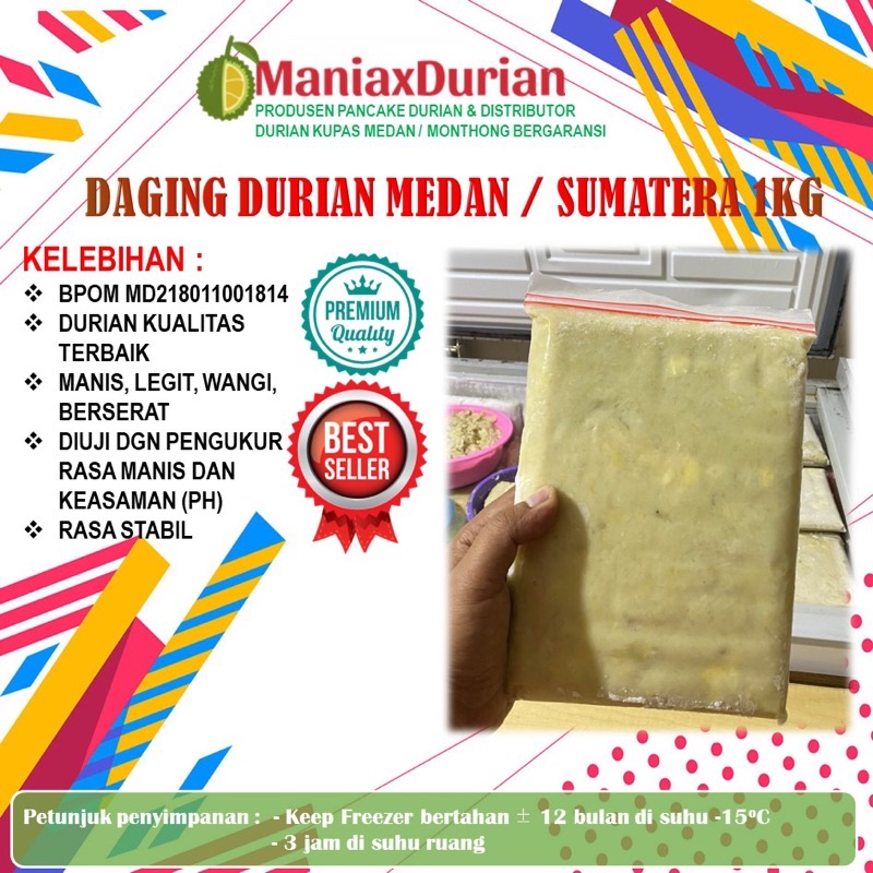 

Daging Durian Medan super premium