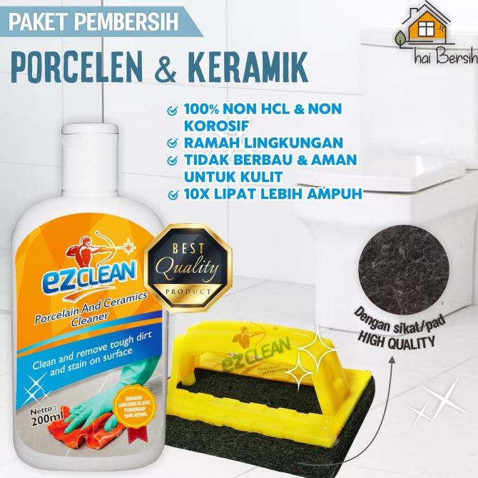 @#@#@#] EZCLEAN PAKET PEMBERSIH LANTAI, DINDING KAMAR MANDI + BLACK PAD KASAR