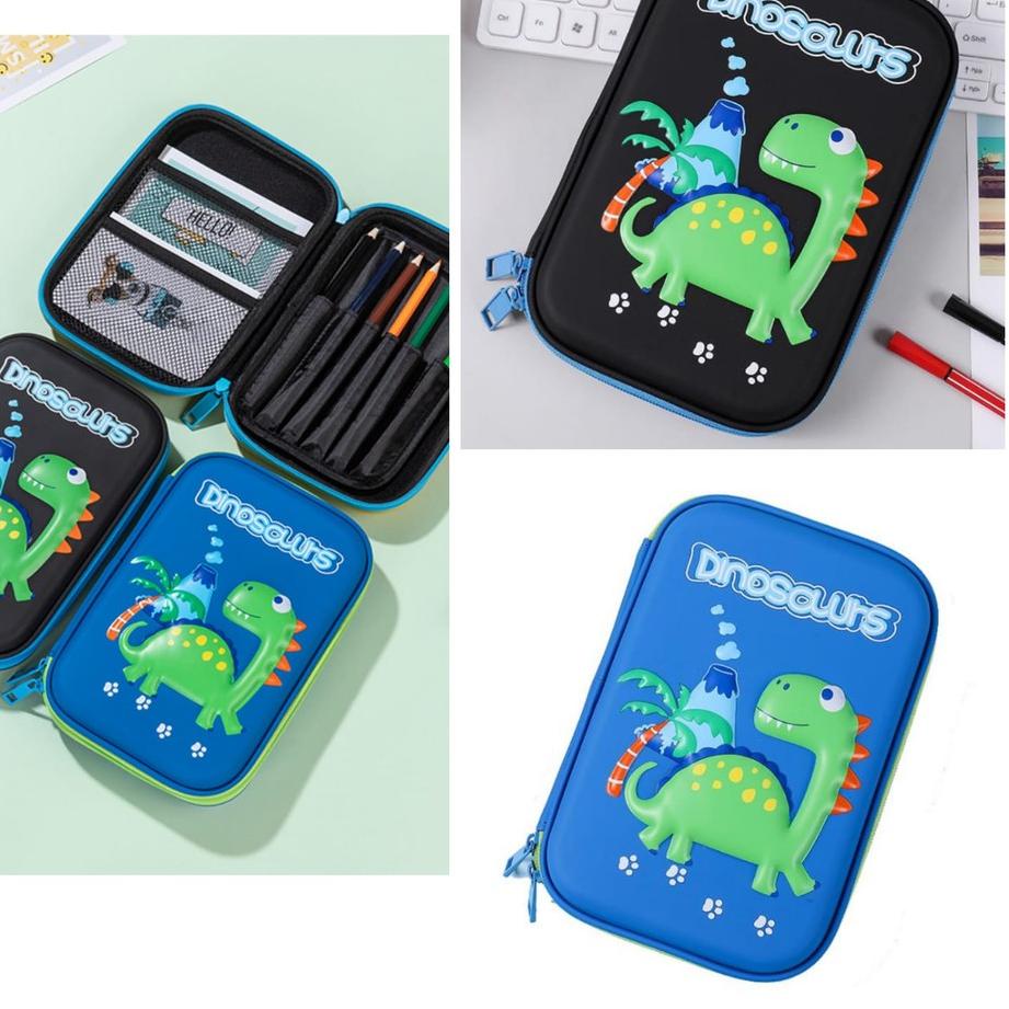 

Tempat pensil kotak pensil 3D Dino Cowo Hardtop Pencil Case tempat pensil Anak Cowo Kado Ultah Keren