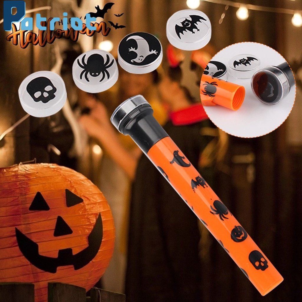 [ DIY Halloween small projection lamp flashlight toy for Kid Halloween festival Gift ]