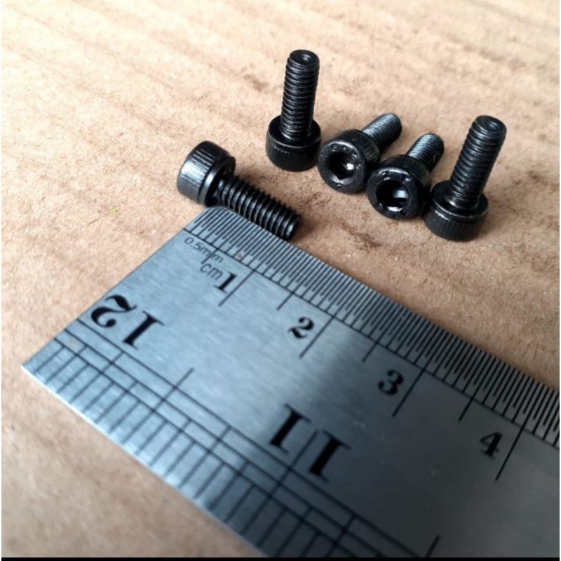 BAUT L BAJA M4 X 10 / BAUT M4 / BAUT 7 KUNCI L3 / L 3 FULL DRAT / BAUT L M4 X 10 / BAUT L M4X10 BAJA