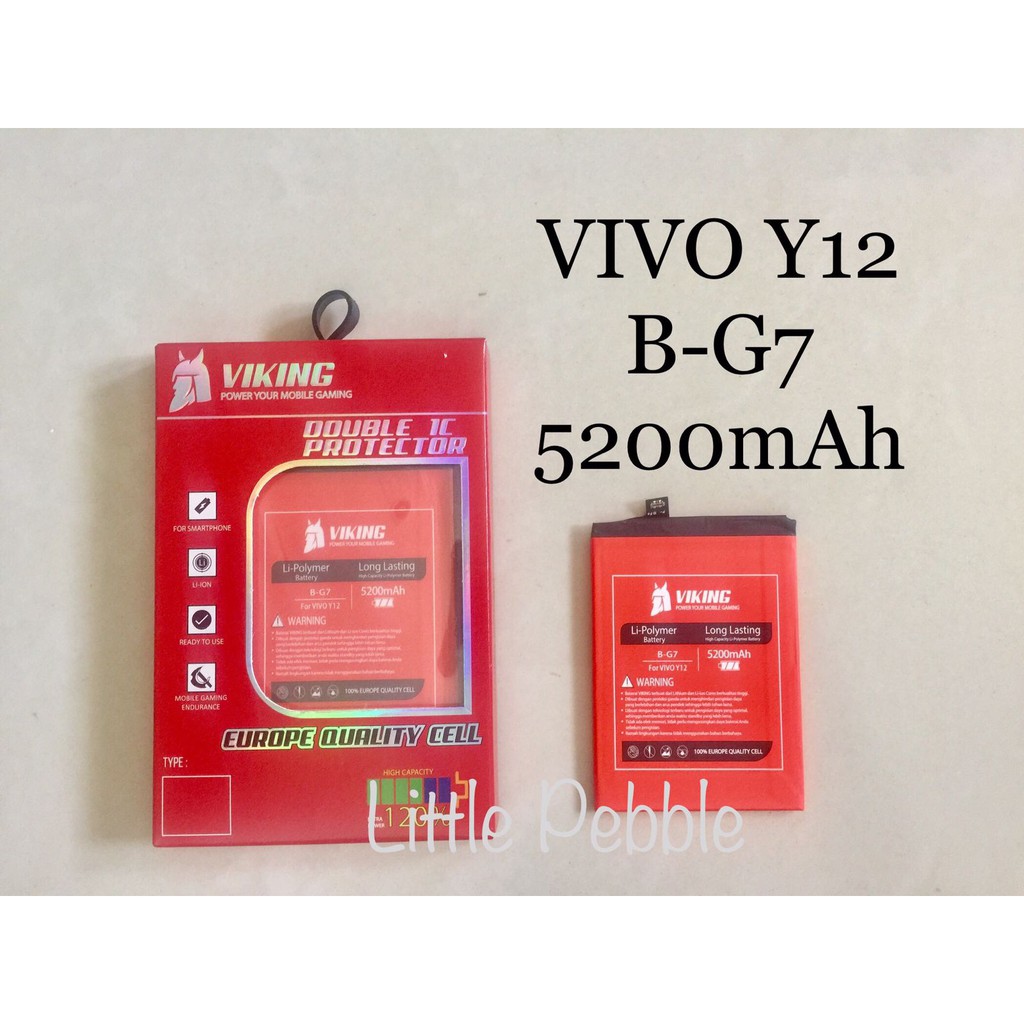 Baterai Double Power 5200mAh Viking Model Vivo Y12 Y15 Y17 B-G7 Batre DOUBLE POWER