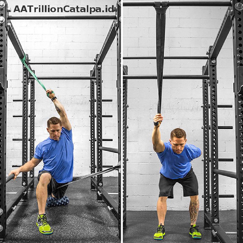 Aatrillioncatalpa Resistance Band Karet Elastis 2080mm Untuk Pull Up Power Resistance Band Fitness