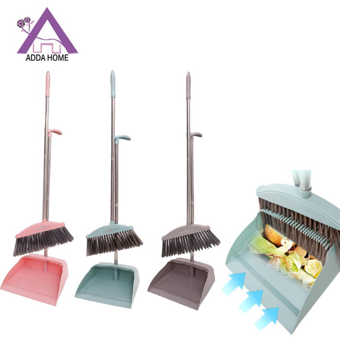 Adda Home - Set Sapu Pengki Sekop Sampah Dustpan With Broom