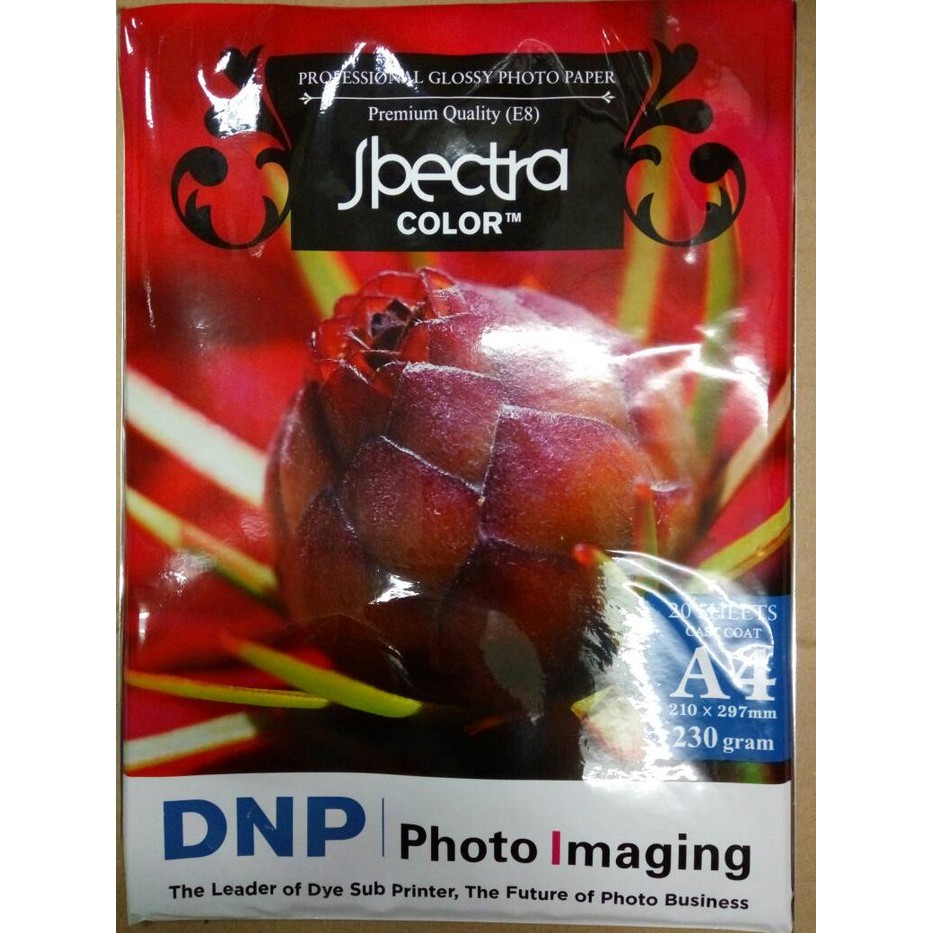 

SUPER SALE - GLOSSY PHOTO PAPER A4 230GSM SPECTRA KERTAS HVS