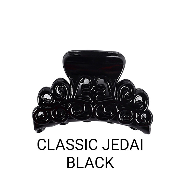 CLASSIC JEDAI BLACK / JEPIT RAMBUT IMPOR KOREA / JEPITAN RAMBUT AKSESORIS WANITA / PERNAK PERNIK