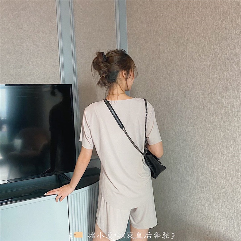 BAJU TIDUR WANITA PIYAMA WANITA PIYAMA PENDEK BAJU TIDUR PENDEK WANITA CELANA PENDEK WANITA PAKAIAN TIDUR PIYAMA BAJU TIDUR LENGAN PENDEK PIYAMA LENGAN PENDEK BAJU TIDUR WANITA POLOS PIYAMA CELANA PENDEK THARA SHORT SET-4