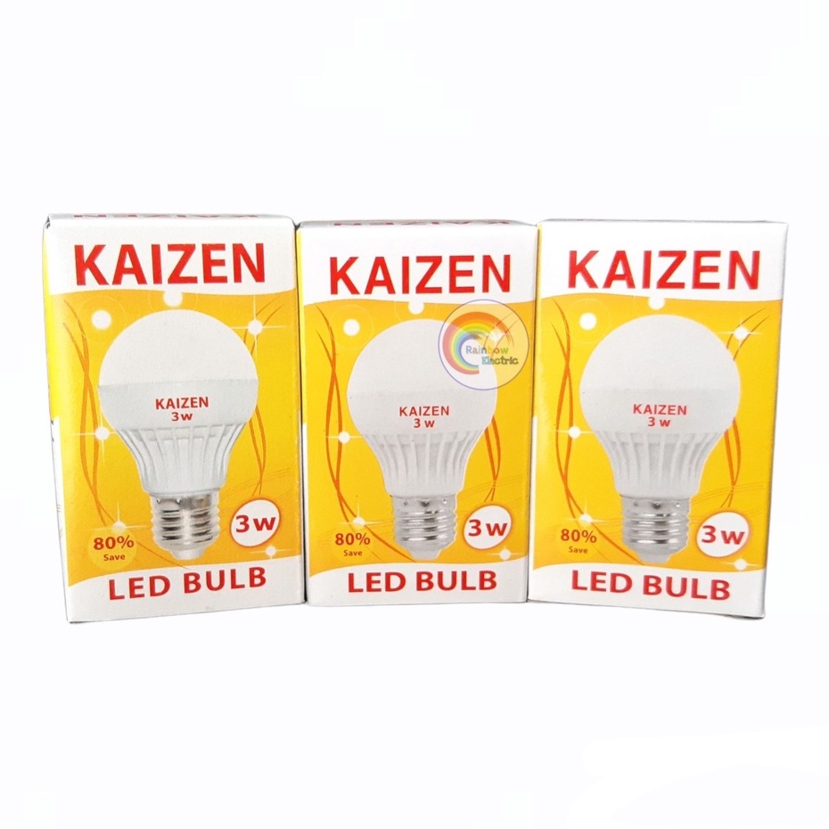 Paket 3 Pcs Kaizen Lampu LED 3 Watt