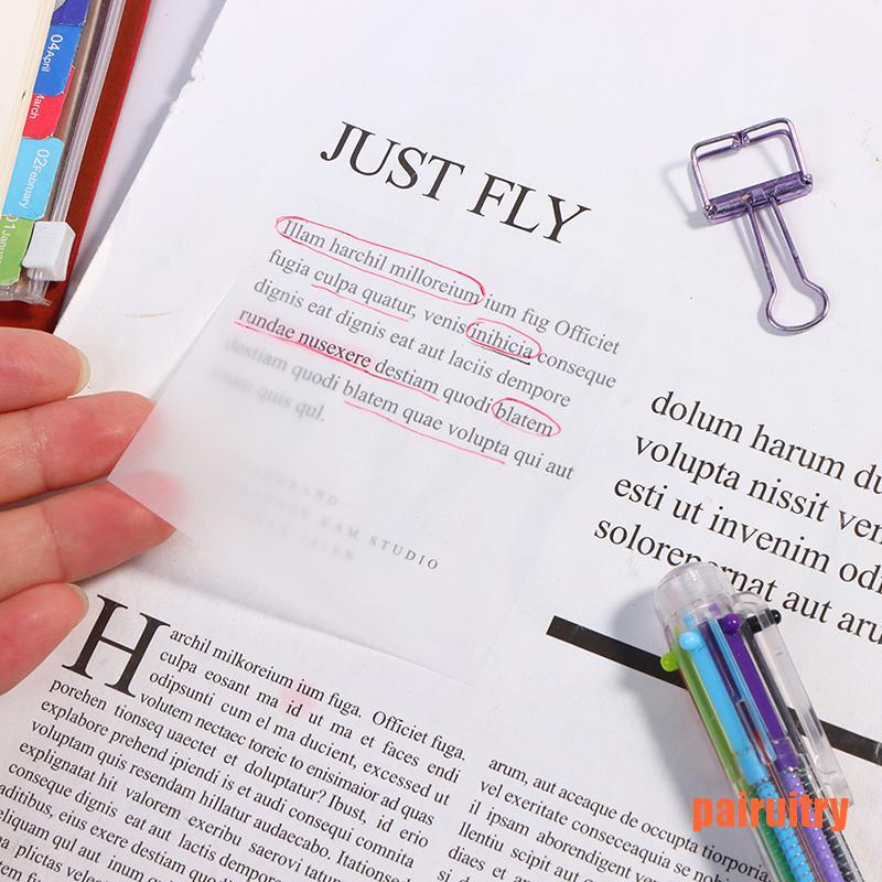 50 Lembar Kertas Memo Sticky Note Transparan Tahan Air