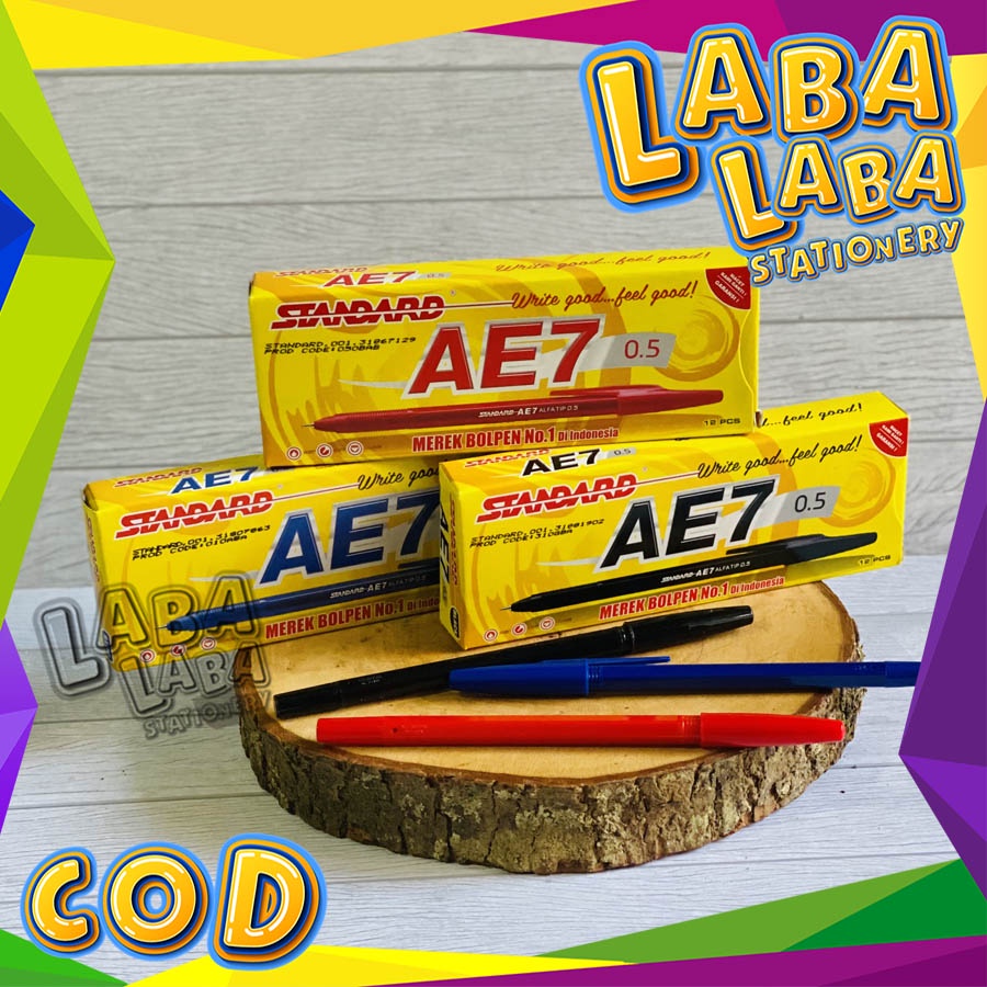 

LabaLabaStationery Pen Standard AE7 TERLARIS & TERBAIK (12PCS)
