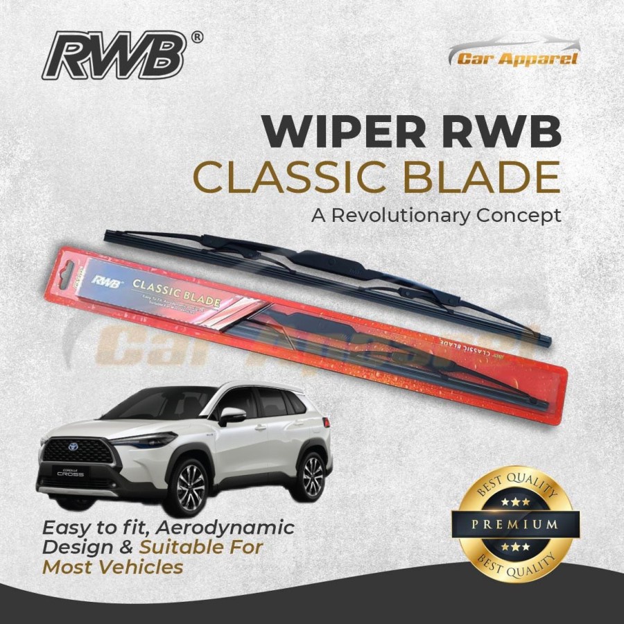 RWB Classic Wiper Corolla Cross / Windshield Corolla Cross 2 Pcs
