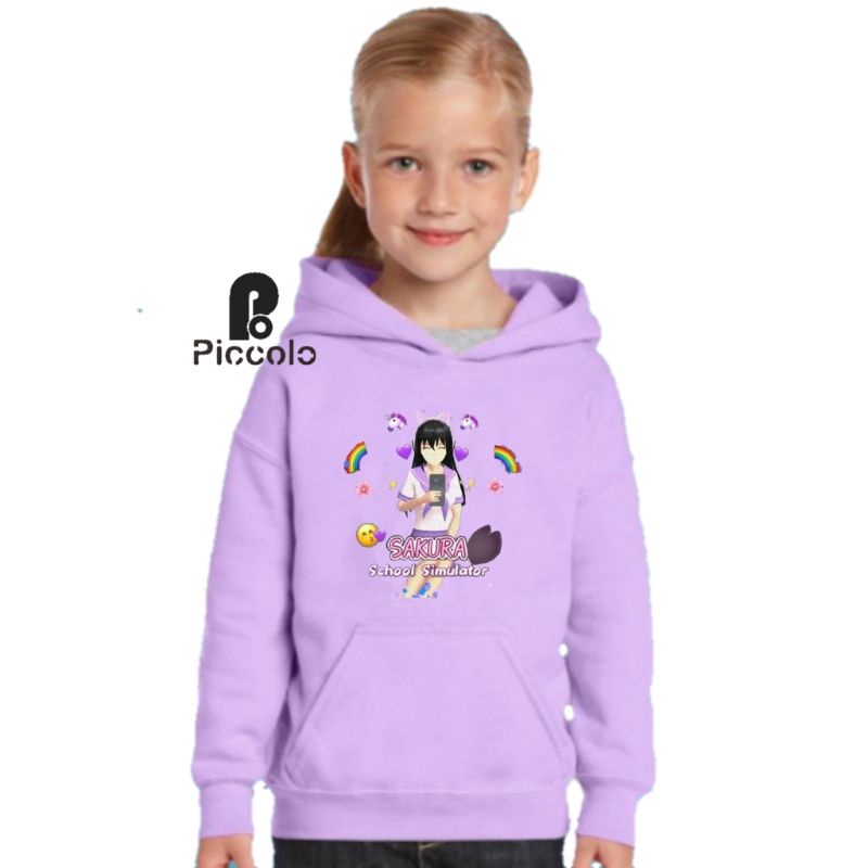 jaket hoodie anak motif gaming sakura sakura school simulator terbaru 09