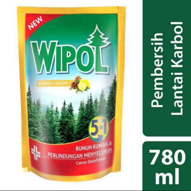 WIPOL KARBOL CEMARA 750Ml.