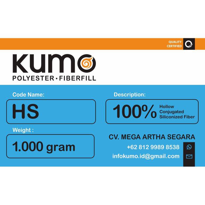 Dakron Silikon / Dacron Silicon Isi Bantal 1 kg - KUMO - - HS - Soft