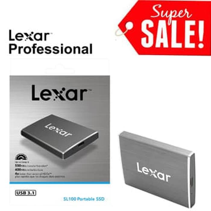 USB 3.1 Lexar LPSSD240GRBNA SL100 Portable SSD 240GB