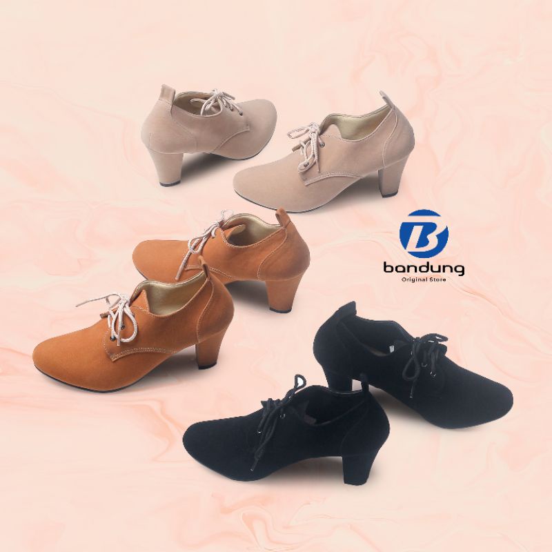 Sepatu Formal High Heels Wanita Formil Kantor Pesta Boots Hak Tinggi 7 cm Promo Garansi Original