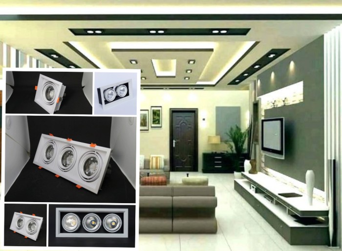 LAMPU LED HALOSPOT GRILL LIGHT 2x5w / 3x5w / 2x10w / 3x10w / 1x12w / 2x12w  /3x12w