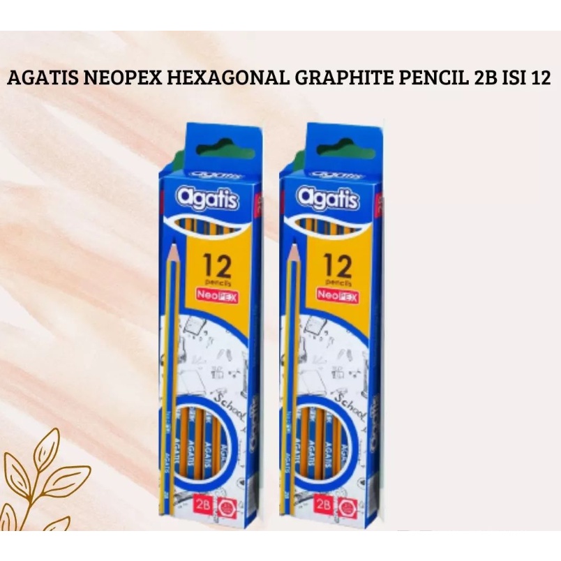 

AGATIS NEOPEX HEXAGONAL GRAPHITE PENCIL 2B ISI 12PCS STAEDTLER /PENSIL