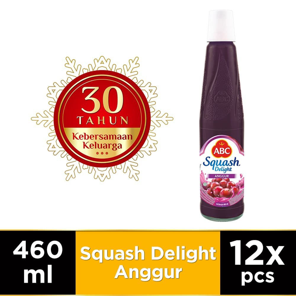 

PROMO ABC SIRUP SQUASH DELIGHT ANGGUR 460 ML - MULTI PACK 12 PCS TERMURAH