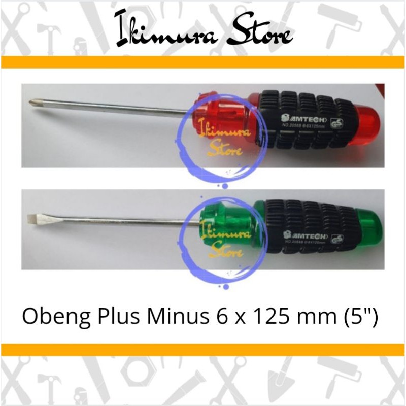 Obeng Set Plus Minus 4&quot; / 5&quot; / 6&quot; Obeng Min Plus