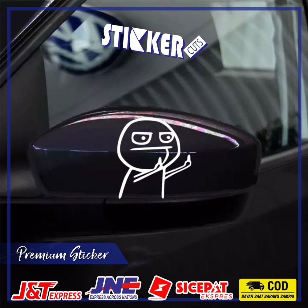 STICKER CUTTING MOBIL JDM F*CK STIKER MOBIL KEREN STIKER SPION KACA BELAKANG MOBIL LUCU