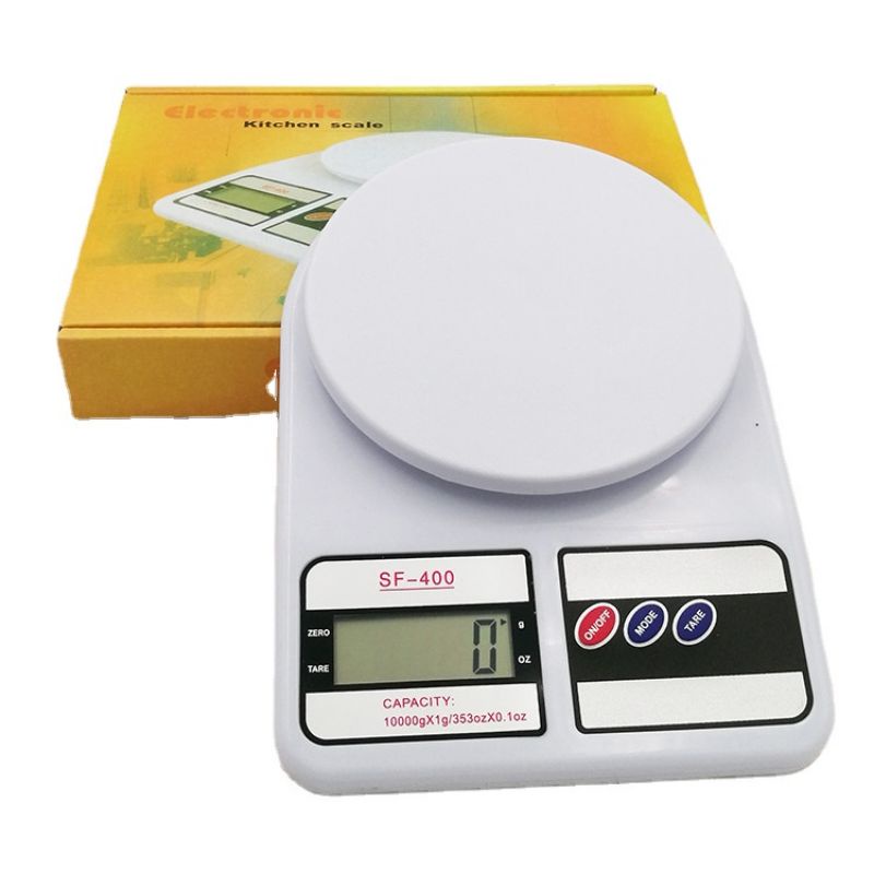 [BISA COD] Timbangan Dapur Digital 10Kg Kitchen Scale SF 400 Kapasitas Kue Tepung Bahan LCD