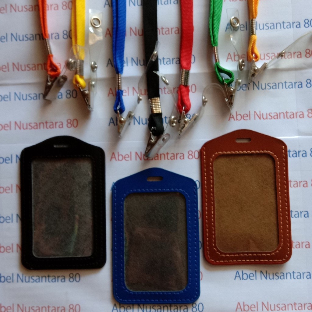 

Casing ID Card Kulit Diri dengan Tali Jepit 1cm