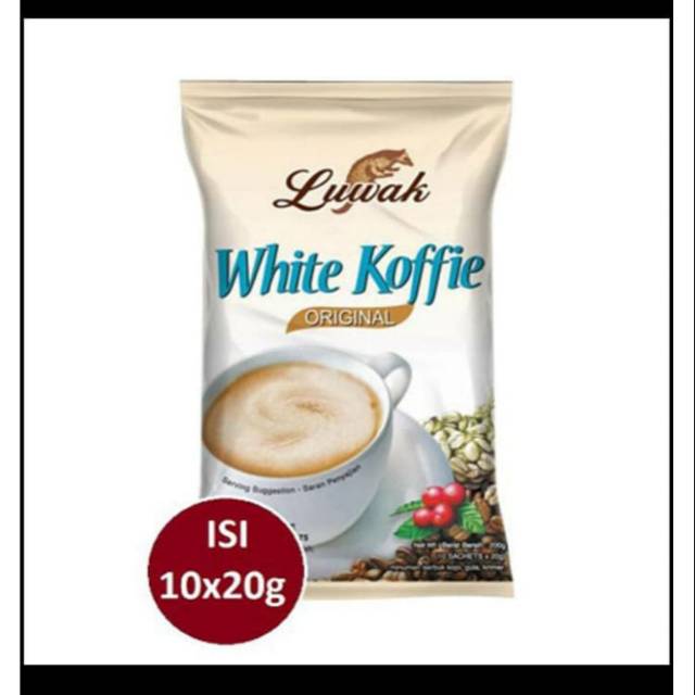 

Luwak white koffie 20 gram isi 10 pics