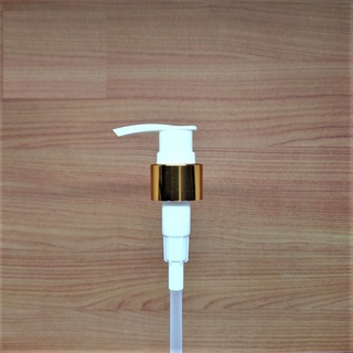 TUTUP BOTOL PUMP RING GOLD SILVER NECK 24 IMPORT - TUTUP PUMP LOTION IMPORT ALUMINIUM GOLD DAN SILVER N24