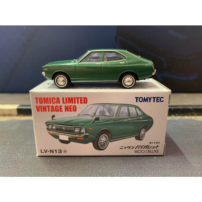 Tomica Limited Vintage LV-N13a Nissan Violet 1400 Deluxe Hijau LESISH