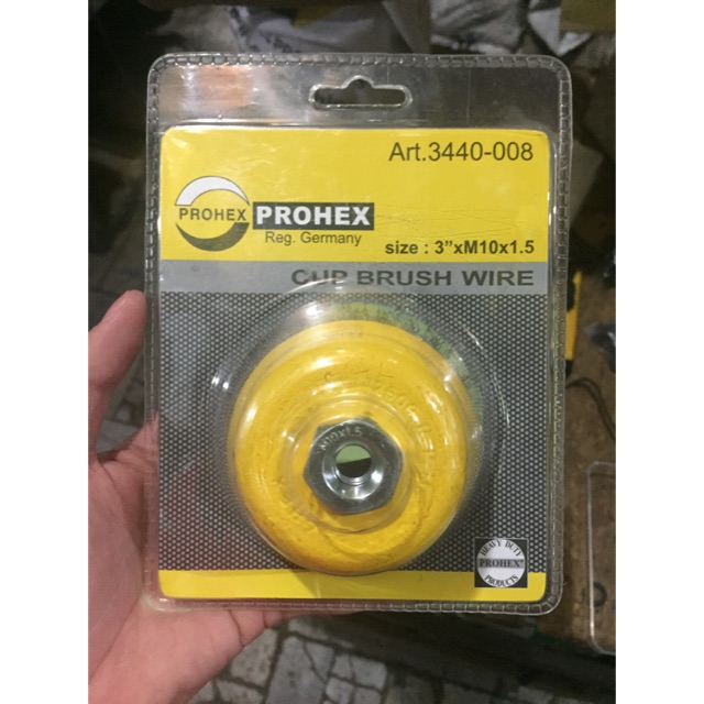 Sikat Mangkok Gerinda 3 inch Prohex Sikat Kawat Gerinda Prohex