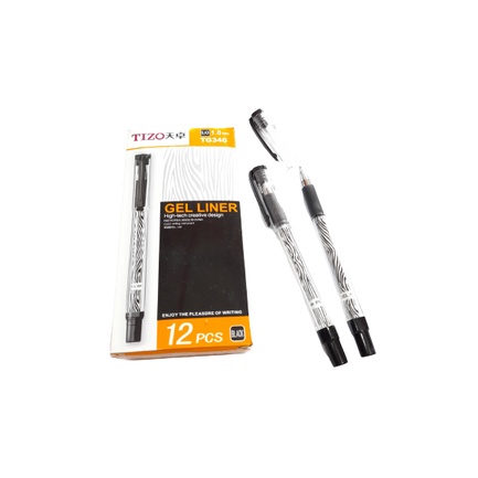 

PULPEN GEL TIZO TG340 1.0 mm WARNA HITAM
