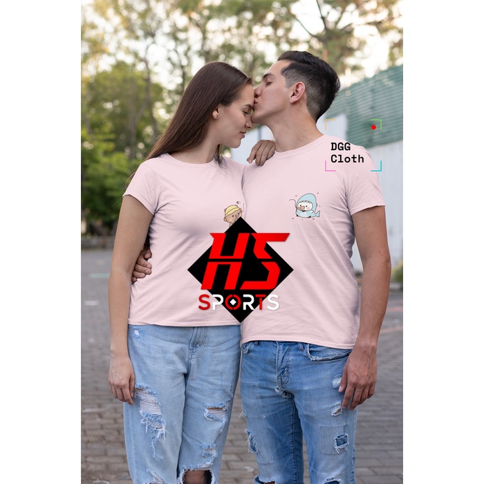 KAOS COUPLE/KAOS PASANGAN/BAJU COUPLE/BAJU PASANGAN &quot;BUBU DUDU LAGI MANCING