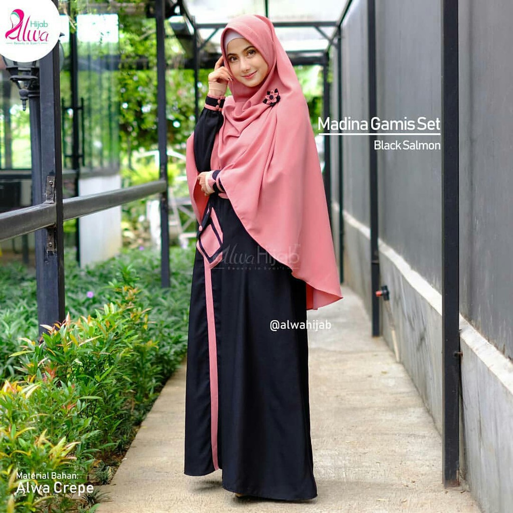 GAMIS SYARI HANUM PESTA MEWAH BAJU GAMIS WANITA REAL PIC SIZE L BUSUI KLOK 4M MERAH PUTIH SILVER