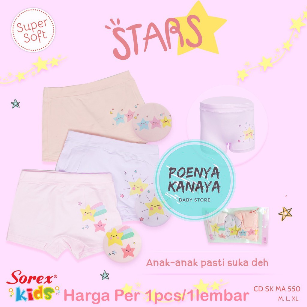 CD Celana Dalam Anak Perempuan SOREX SK MA-NA Series Original 100% SRCDA10