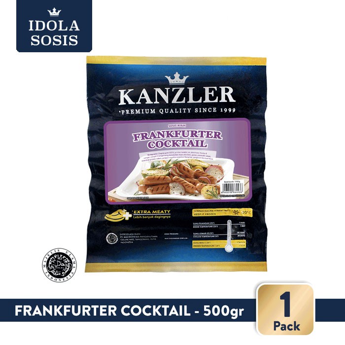 

1 Pack - Kanzler Sosis Frankfurter Cocktail 500gr