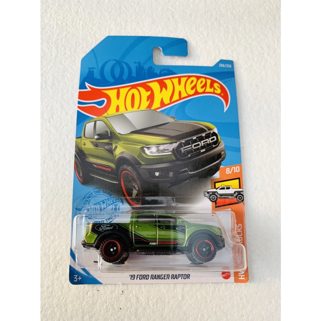 HOTWHEELS HOT WHEELS 19 FORD RANGER RAPTOR PICKUP HIJAU HW HOT TRUCKS DIECAST MINIATUR MOBIL MAINAN 