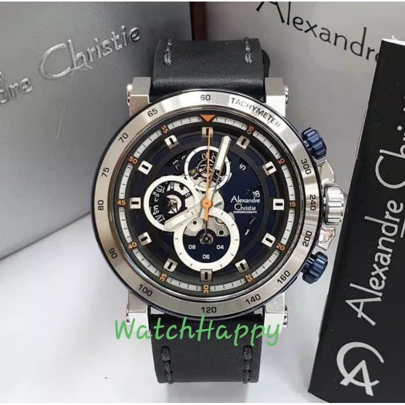 Alexandre Christie AC 6429 MC AC6429 MC 6429MC 6429 MC Men Sport Watch Leather 100%Original Garansi