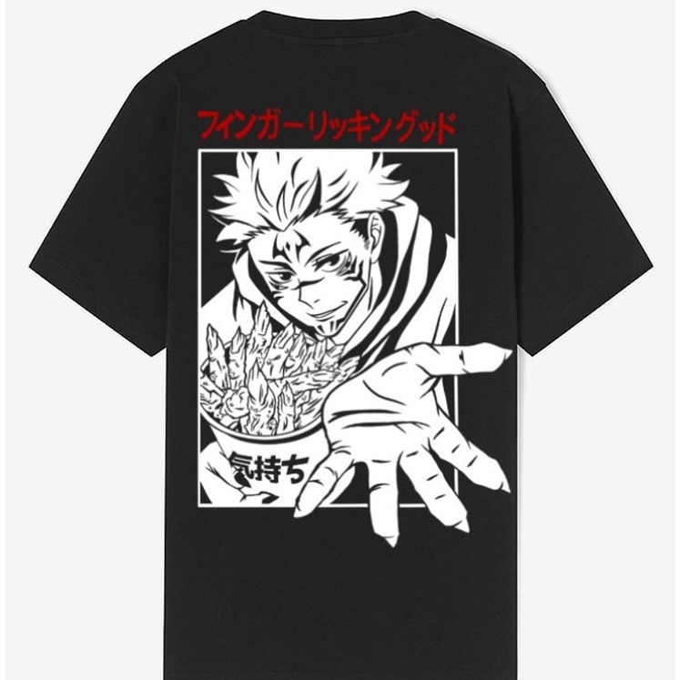 Tshirt Sukuna the Finger Lickin Good Unisex Jujutsu Kaisen Kaos JJK Anime Manga Ryomen Sukuna Otaku