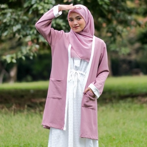 OUTER CANDY l Outer wanita kekinian ala korea bahan rajut knit I Simple dan Nyaman