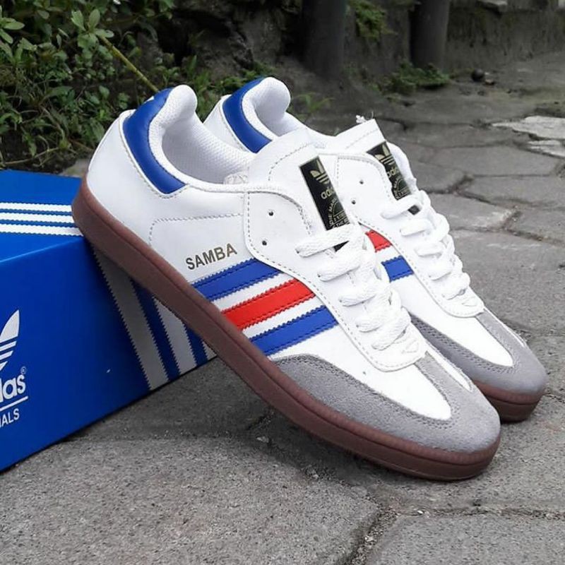 ADIDAS SAMBA STRIPE BLUE RED