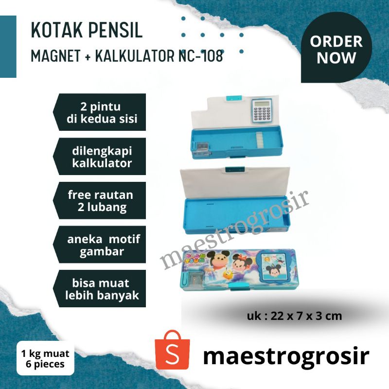 

Kotak Pencil Lucu kekinian Kalkulator Magnet Murah NC-108