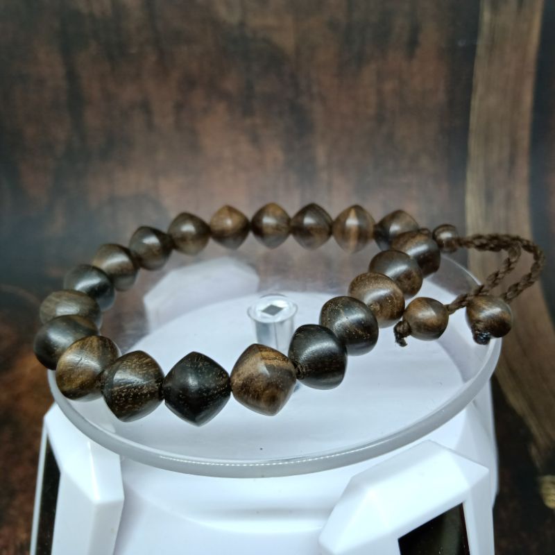 Gelang Pria Wanita Kayu Kalimasada Wajik Size 10mm ORIGINAL!!