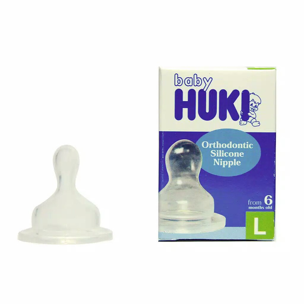 Huki Dot Nipple Orthodontic / Huki Dot Gepeng Huki Dot Silicone Orthodontic S M L