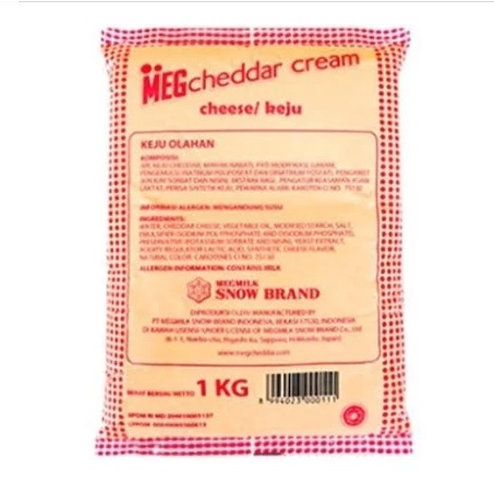 

MEG CHEDDAR CREAM CHEESE / KEJU 1 KG