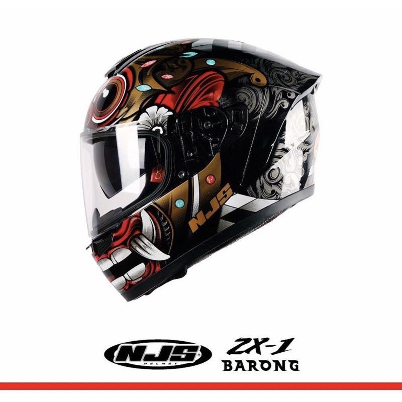 HELM NJS ZX 1 BARONG ORIGINAL