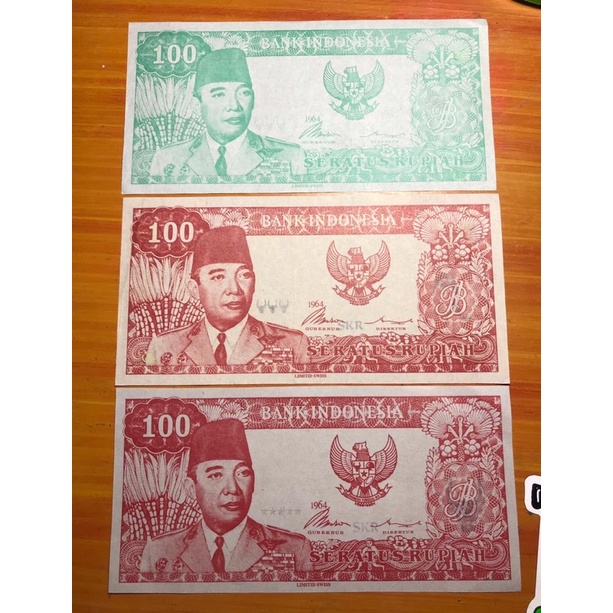 Uang Kuno Soekarno 100 Rupiah 1964 Langka 01