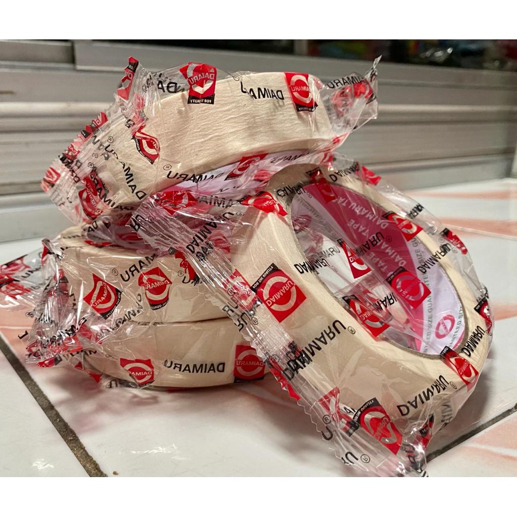 

Lakban Kertas Daimaru Masking Tape 24mm 1inch Original